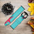 CA0728 Aqua Wood Starfish Shell Leather & Silicone Smart Watch Band Strap For Wristwatch Smartwatch