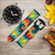 CA0755 Tie Dye Leather & Silicone Smart Watch Band Strap For Wristwatch Smartwatch