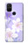 S2361 Purple White Flowers Case For OnePlus Nord N10 5G
