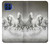 S0933 White Horses Case For Motorola One 5G