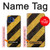 S2231 Yellow and Black Line Hazard Striped Case For Motorola One 5G