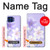 S2361 Purple White Flowers Case For Motorola One 5G