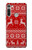 S2835 Christmas Reindeer Knitted Pattern Case For Motorola Moto G8