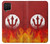 S2803 Fire Red Devil Spear Symbol Case For Samsung Galaxy A42 5G