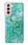 S2653 Dragon Green Turquoise Stone Graphic Case For Samsung Galaxy S21 5G
