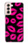 S2933 Pink Lips Kisses on Black Case For Samsung Galaxy S21 5G