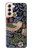 S3791 William Morris Strawberry Thief Fabric Case For Samsung Galaxy S21 5G