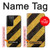 S2231 Yellow and Black Line Hazard Striped Case For Samsung Galaxy S21 Ultra 5G