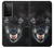 S2823 Black Wolf Blue Eyes Face Case For Samsung Galaxy S21 Ultra 5G