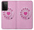 S2847 Pink Retro Rotary Phone Case For Samsung Galaxy S21 Ultra 5G