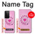 S2847 Pink Retro Rotary Phone Case For Samsung Galaxy S21 Ultra 5G