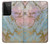 S3717 Rose Gold Blue Pastel Marble Graphic Printed Case For Samsung Galaxy S21 Ultra 5G