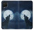 S3693 Grim White Wolf Full Moon Case For Samsung Galaxy A12