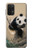 S2210 Panda Fluffy Art Painting Case For Samsung Galaxy A32 5G