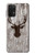 S2505 Reindeer Head Old Wood Texture Graphic Case For Samsung Galaxy A32 5G