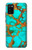 S2688 Aqua Copper Turquoise Gemstone Graphic Case For Samsung Galaxy A02s, Galaxy M02s