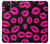 S2933 Pink Lips Kisses on Black Case For Samsung Galaxy A02s, Galaxy M02s