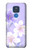 S2361 Purple White Flowers Case For Motorola Moto G Play (2021)