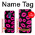 S2933 Pink Lips Kisses on Black Case For Motorola Moto G Play (2021)