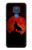 S2955 Wolf Howling Red Moon Case For Motorola Moto G Play (2021)