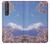 S1060 Mount Fuji Sakura Cherry Blossom Case For Sony Xperia 1 III
