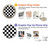 S1611 Black and White Check Chess Board Case For Sony Xperia 1 III