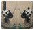 S2210 Panda Fluffy Art Painting Case For Sony Xperia 1 III
