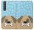 S2669 Cute Dog Paws Bones Cartoon Case For Sony Xperia 1 III