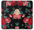 S3112 Rose Floral Pattern Black Case For Sony Xperia 1 III