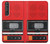 S3204 Red Cassette Recorder Graphic Case For Sony Xperia 1 III