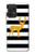 S2794 Black and White Striped Deer Gold Sparkles Case For Samsung Galaxy A52, Galaxy A52 5G