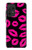 S2933 Pink Lips Kisses on Black Case For Samsung Galaxy A52, Galaxy A52 5G