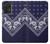 S3357 Navy Blue Bandana Pattern Case For Samsung Galaxy A52, Galaxy A52 5G