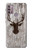 S2505 Reindeer Head Old Wood Texture Graphic Case For Motorola Moto G30, G20, G10