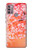 S2543 Japanese Kimono Style Flower Pattern Case For Motorola Moto G30, G20, G10