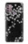 S2544 Japanese Kimono Style Black Flower Pattern Case For Motorola Moto G30, G20, G10
