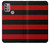 S2638 Black and Red Striped Case For Motorola Moto G30, G20, G10