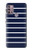 S2767 Navy White Striped Case For Motorola Moto G30, G20, G10