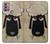 S2826 Cute Cartoon Unsleep Black Sheep Case For Motorola Moto G30, G20, G10