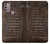 S2850 Brown Skin Alligator Graphic Printed Case For Motorola Moto G30, G20, G10