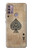 S2928 Vintage Spades Ace Card Case For Motorola Moto G30, G20, G10