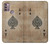 S2928 Vintage Spades Ace Card Case For Motorola Moto G30, G20, G10
