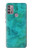 S3147 Aqua Marble Stone Case For Motorola Moto G30, G20, G10