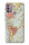 S3418 Vintage World Map Case For Motorola Moto G30, G20, G10