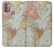 S3418 Vintage World Map Case For Motorola Moto G30, G20, G10