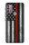 S3472 Firefighter Thin Red Line Flag Case For Motorola Moto G30, G20, G10