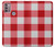 S3535 Red Gingham Case For Motorola Moto G30, G20, G10