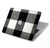 S2842 Black and White Buffalo Check Pattern Hard Case For MacBook Pro 13″ - A1706, A1708, A1989, A2159, A2289, A2251, A2338