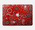 S3354 Red Classic Bandana Hard Case For MacBook Pro 13″ - A1706, A1708, A1989, A2159, A2289, A2251, A2338