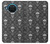 S2371 Skull Vintage Monochrome Pattern Case For Nokia X20